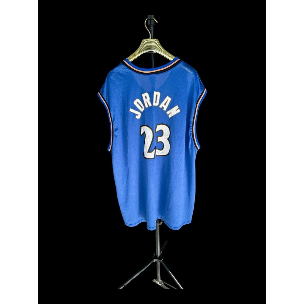 Vintage 2000's NBA Champion Wizards Michael Jordan #23 Jersey Sz 2XL Blue
